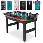 2X4Ft 10-In-1 Combo Game Table Set W/ Hockey, Foosball, Pool, Shuffleboard, Ping Pong - Arcade
