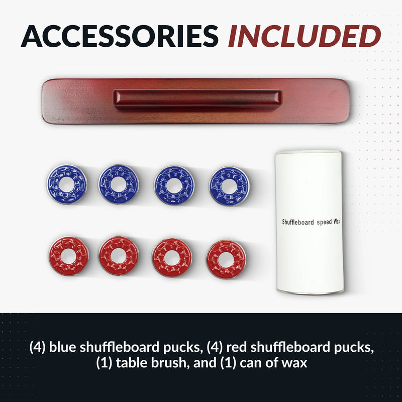 Merlot 12-Ft Shuffleboard Table