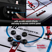 42 In. Dome Hockey Table Game with Electronic Scorer Bubble Hockey