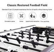 4.5 Ft Foosball Table, Luminum Alloy Game Table with Anti-Collision Design,Double Arcade Table Soccer for Family Game or Recreation Rooms