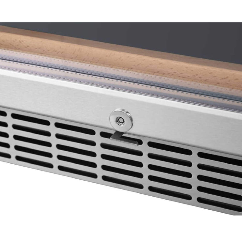 Edgestar 24-Inch Wide 151 Bottle Capacity Freestanding Single Zone Wine Cooler With Even Cooling Technology (SAK30756)