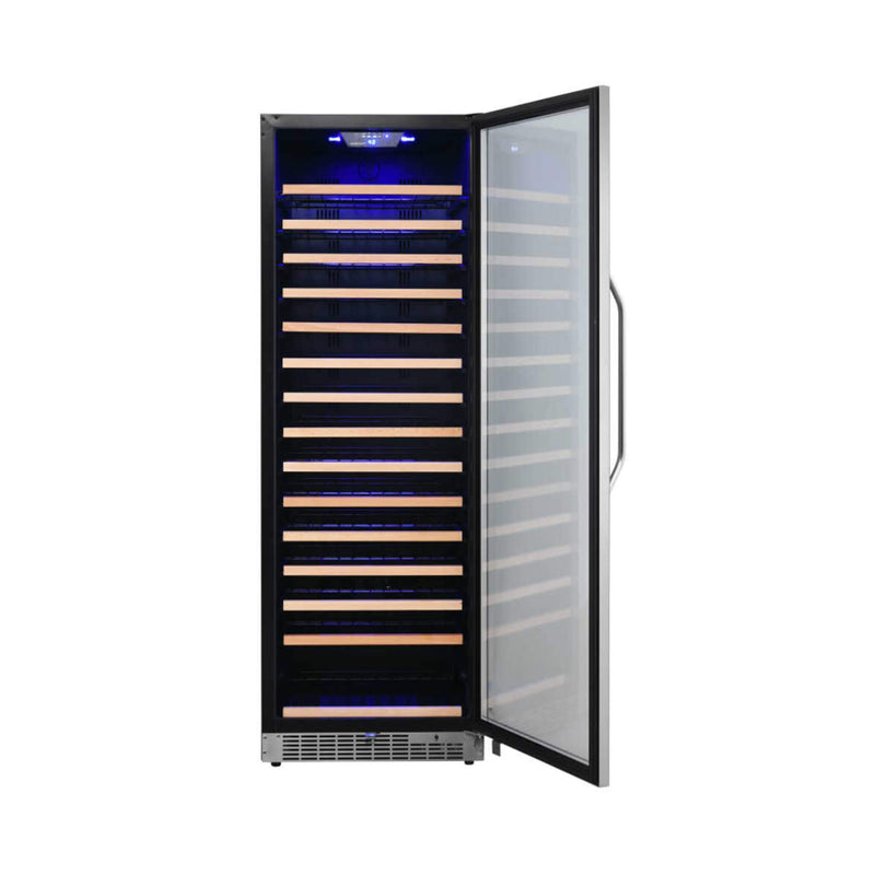 Edgestar 24-Inch Wide 151 Bottle Capacity Freestanding Single Zone Wine Cooler With Even Cooling Technology (SAK30756)
