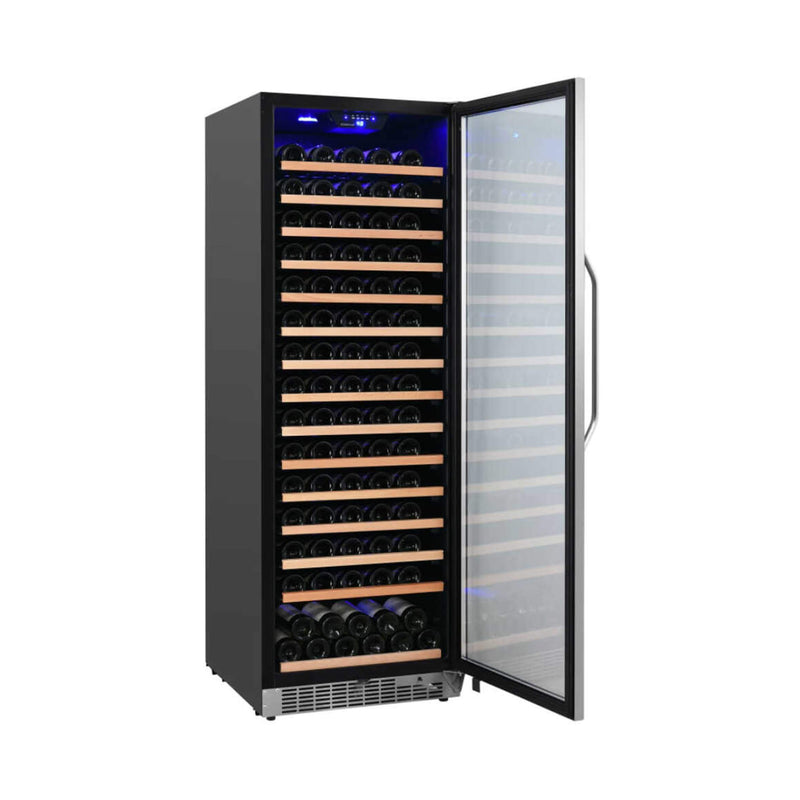 Edgestar 24-Inch Wide 151 Bottle Capacity Freestanding Single Zone Wine Cooler With Even Cooling Technology (SAK30756)