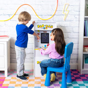 Pac Man Jr Series Free Standing Machine, 3 Games, 8" Liquid Crystal Screen - Arcade Game for Basements, Garages, or Game Rooms