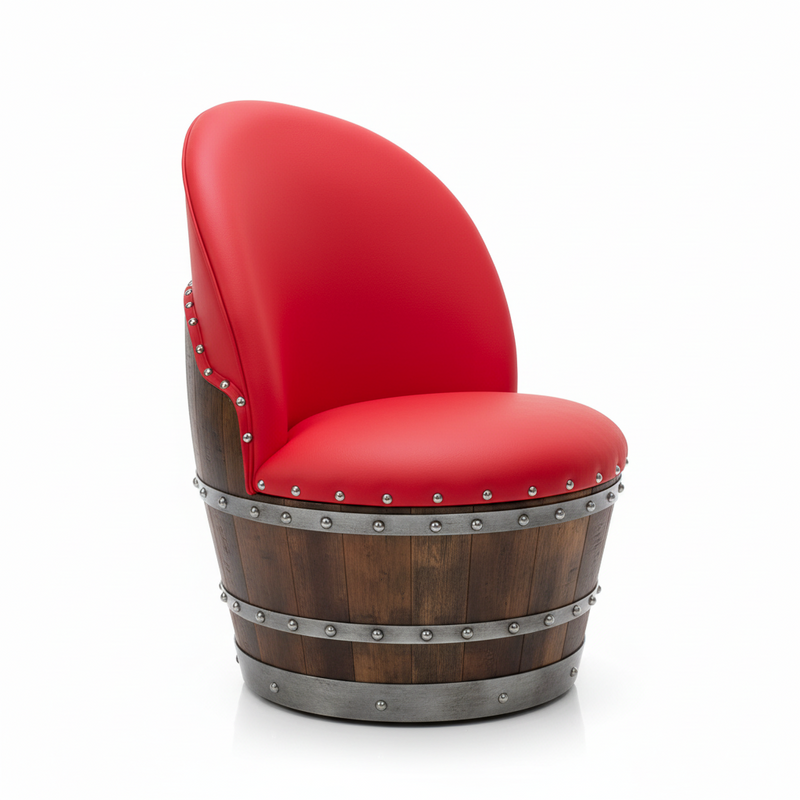 Wine Barrel Poker Set with Removable Dining Top - Game Table & Barrel Chair - Wine Barrel Table for Dining and Poker