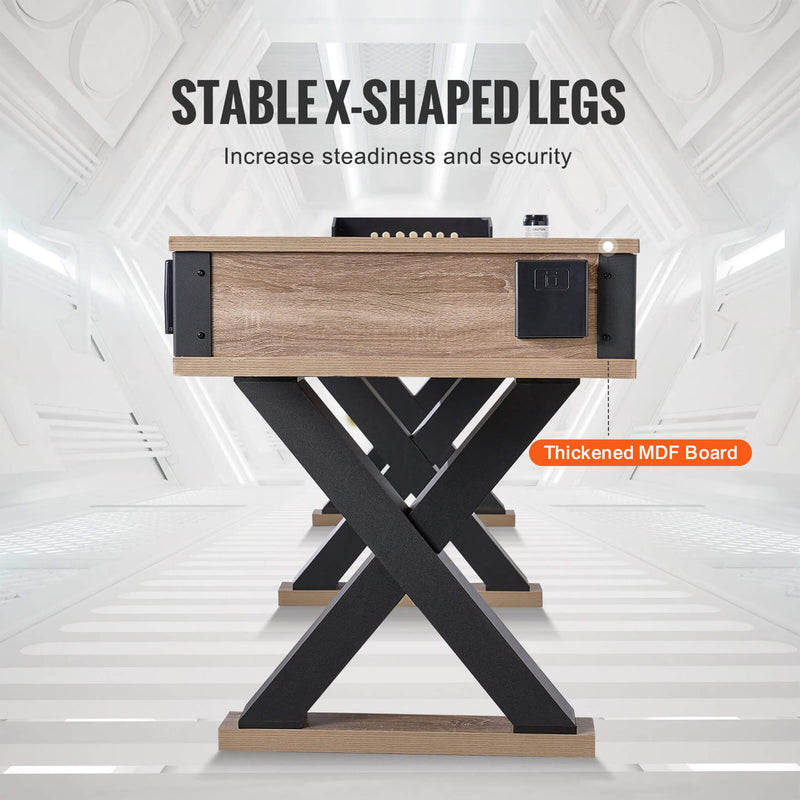 Premium 2-In-1 Shuffleboard Game Table Set With Bowling Combo (SAK81698)