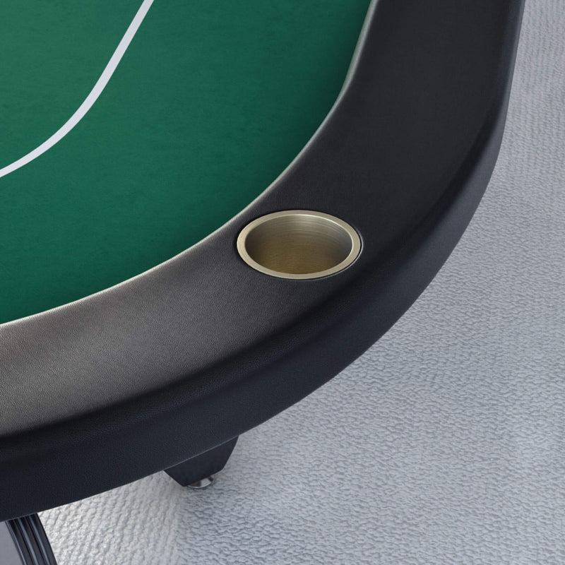 Premium 96-Inch Aura Oval Poker Table With Cup Holders, Chips Tray And Drop Box (SAK31045)