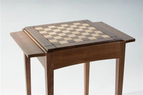 Walnut Player's Chess Table USA